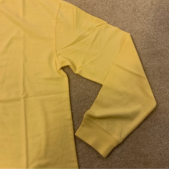 Purple Brand Yellow Long Sleeve T-Shirt 100% Cotton Mens Size Small S - Picture 7 of 10